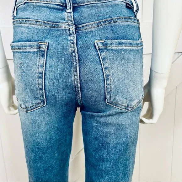 RISEN High Rise Button Fly Ankle Straight Leg. Size 5 /27” - Picture 9 of 16